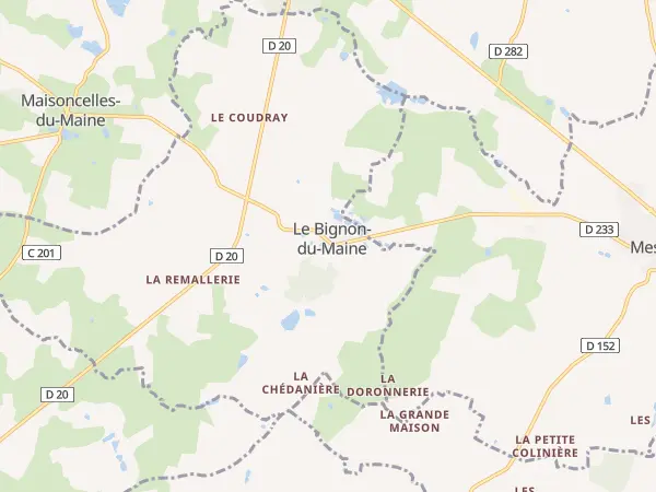 Plan du Bignon-du-Maine