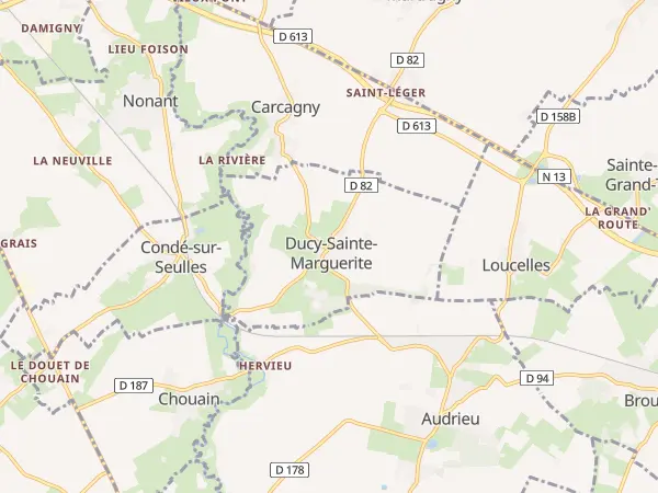 Plan de Ducy-Sainte-Marguerite