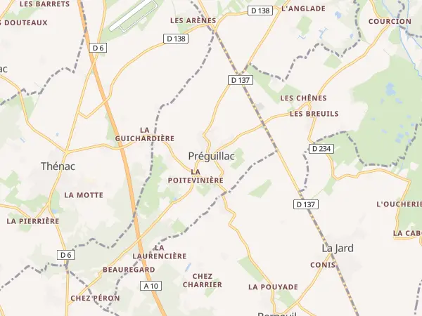 Plan de Préguillac