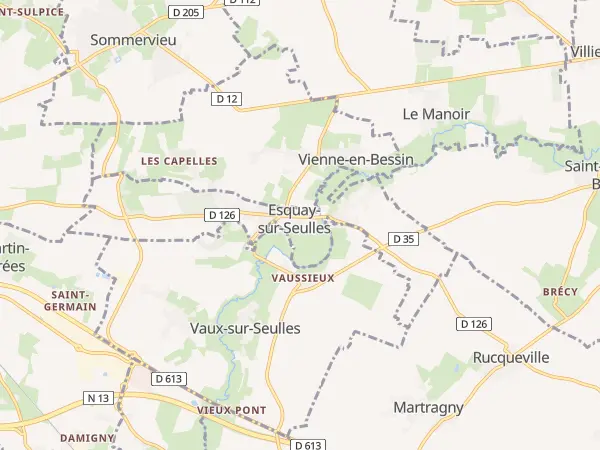 Plan de Esquay-sur-Seulles