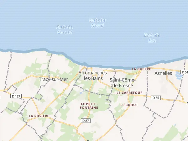 Plan de Arromanches-les-Bains