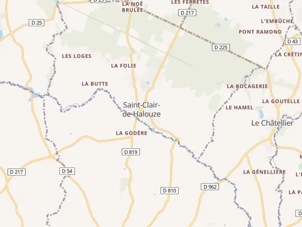 Plan de Saint-Clair-de-Halouze