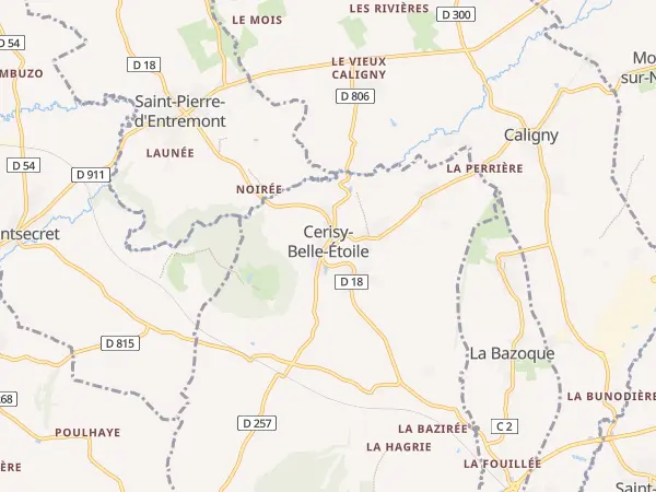 Plan de Cerisy-Belle-Étoile