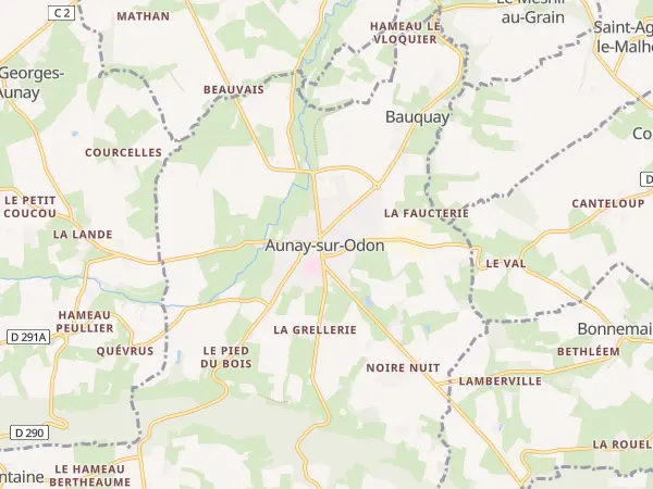 Plan des Monts d’Aunay