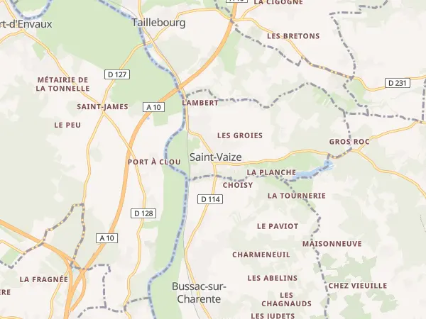Plan de Saint-Vaize