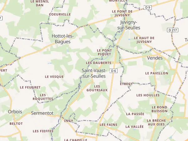 Plan de Saint-Vaast-sur-Seulles