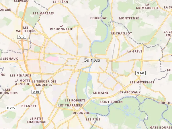 Plan de Saintes