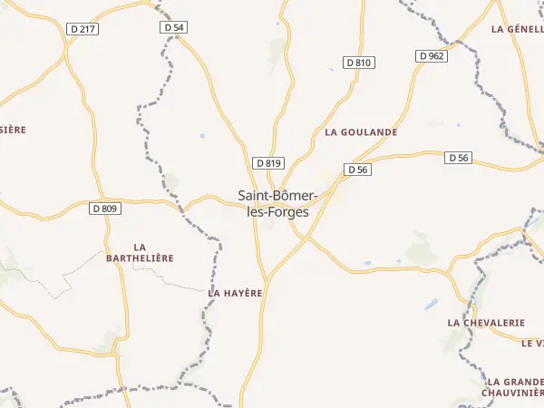 Plan de Saint-Bômer-les-Forges