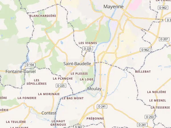 Plan de Saint-Baudelle