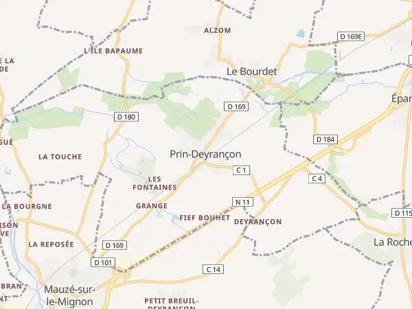 Plan de Prin-Deyrançon