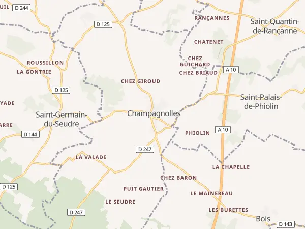 Plan de Champagnolles