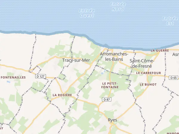 Plan de Tracy-sur-Mer