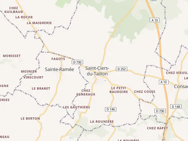 Plan de Saint-Ciers-du-Taillon