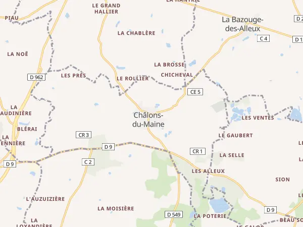 Plan de Châlons-du-Maine