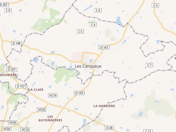 Plan des Cerqueux