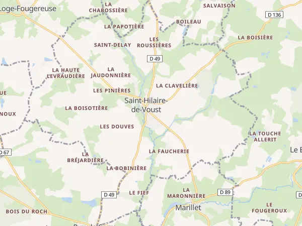 Plan de Saint-Hilaire-de-Voust