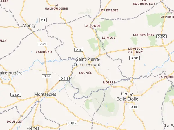Plan de Saint-Pierre-d’Entremont