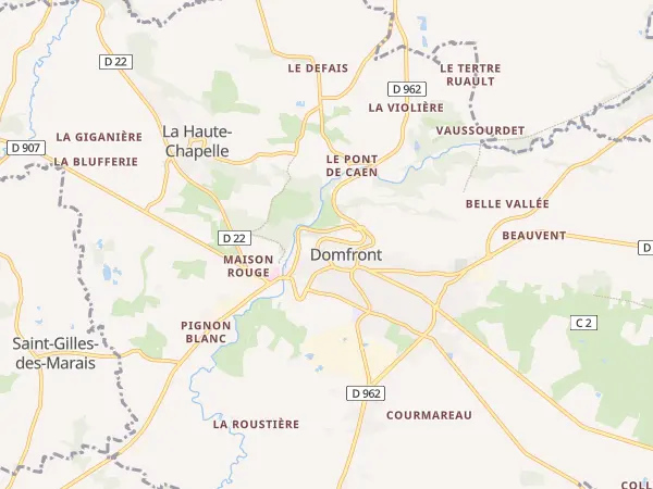 Plan de Domfront en Poiraie