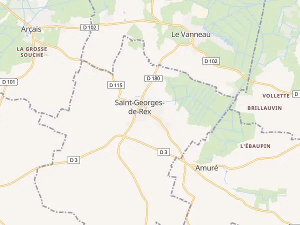 Plan de Saint-Georges-de-Rex