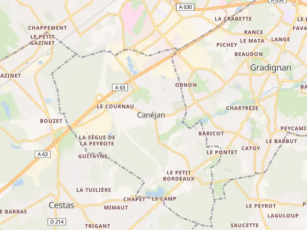 Plan de Canéjan