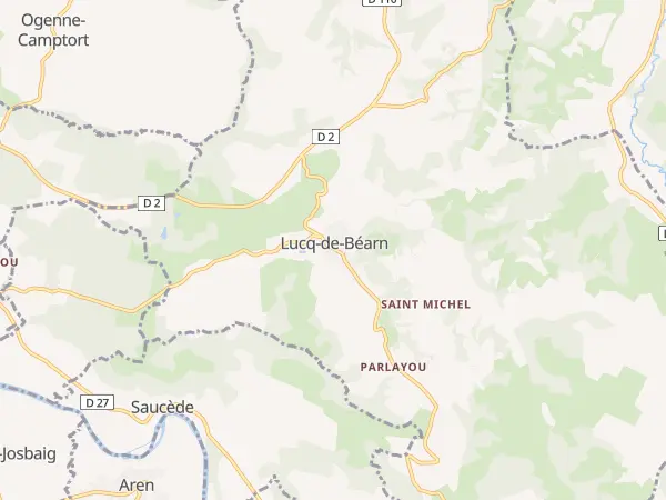 Plan de Lucq-de-Béarn