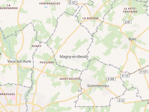 Plan de Magny-en-Bessin