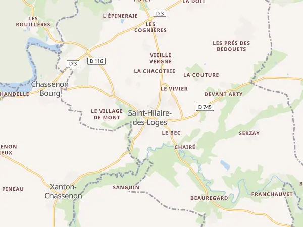 Plan de Saint-Hilaire-des-Loges