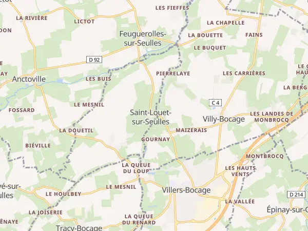Plan de Saint-Louet-sur-Seulles