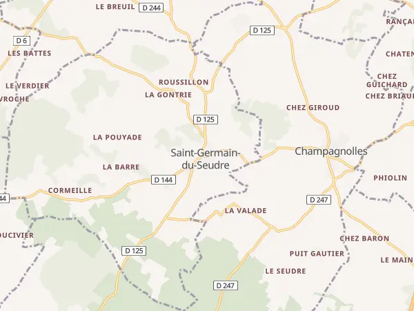 Plan de Saint-Germain-du-Seudre