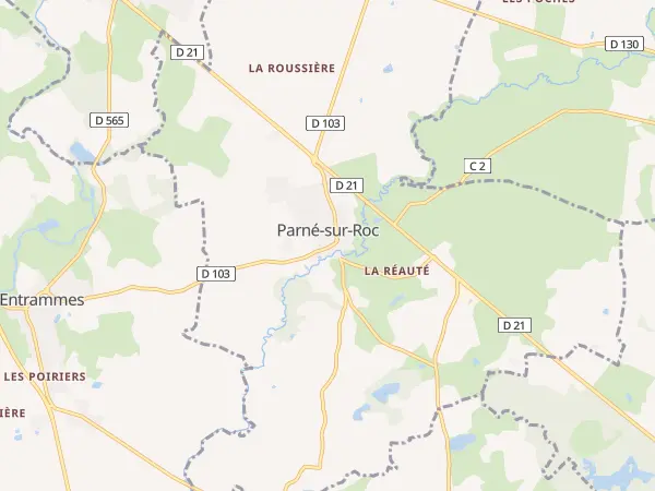 Plan de Parné-sur-Roc