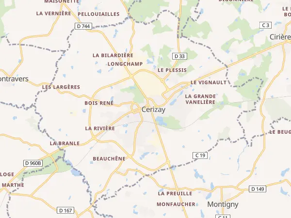 Plan de Cerizay