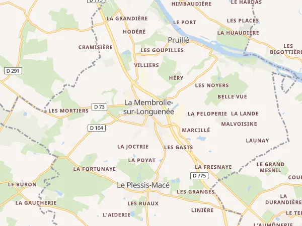 Plan de Longuenée-en-Anjou