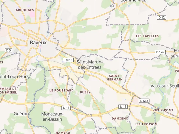 Plan de Saint-Martin-des-Entrées