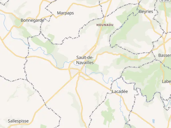 Plan de Sault-de-Navailles