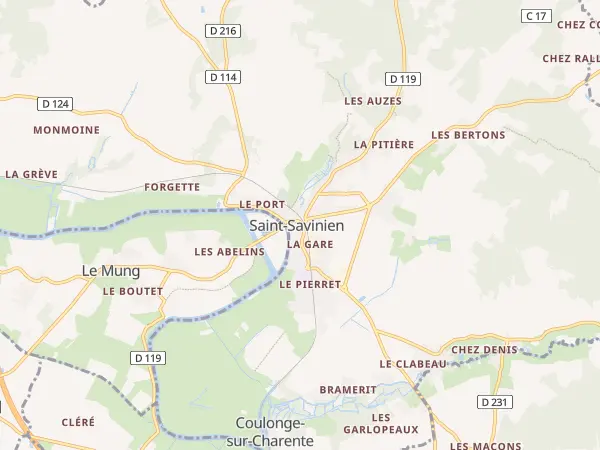 Plan de Saint-Savinien