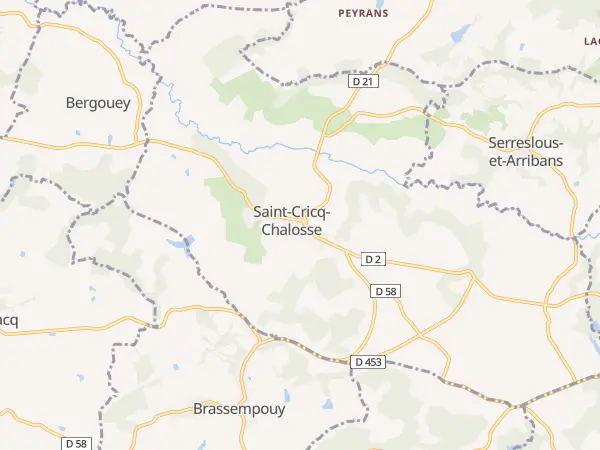 Plan de Saint-Cricq-Chalosse