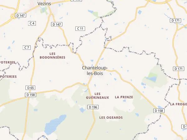 Plan de Chanteloup-les-Bois