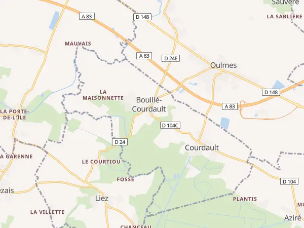 Plan de Bouillé-Courdault