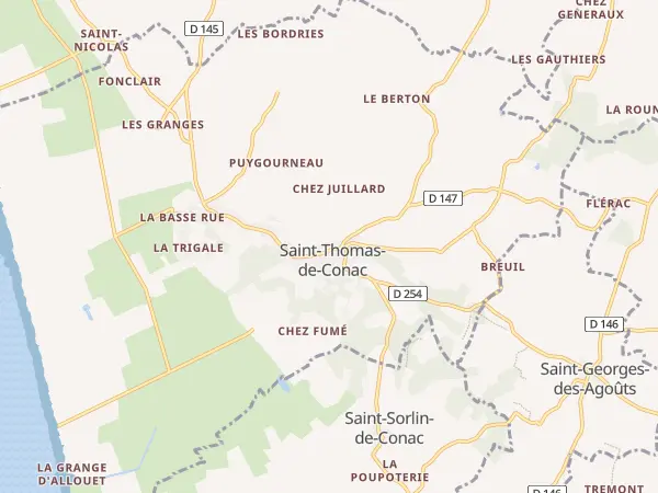 Plan de Saint-Thomas-de-Conac