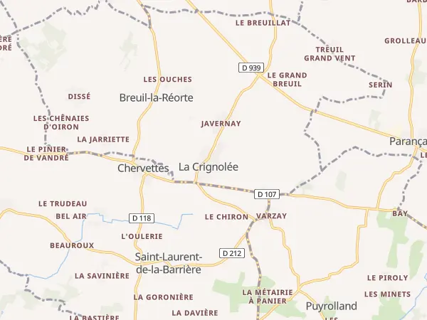 Plan de Breuil-la-Réorte