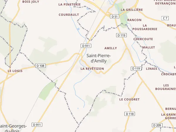Plan de Saint-Pierre-d’Amilly