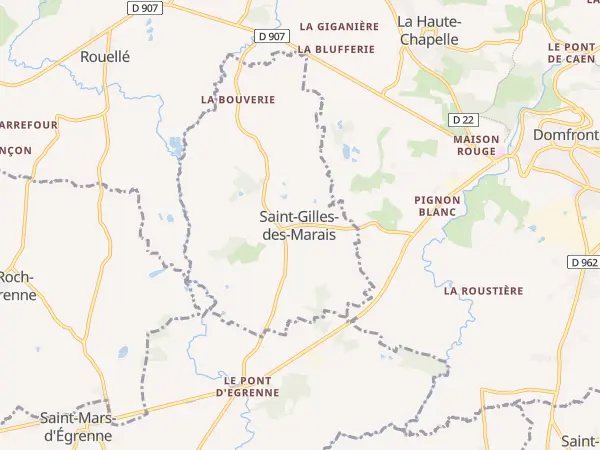 Plan de Saint-Gilles-des-Marais