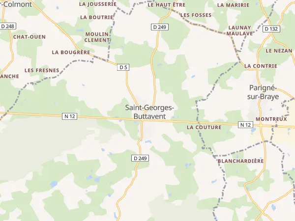 Plan de Saint-Georges-Buttavent