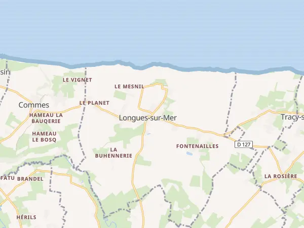 Plan de Longues-sur-Mer