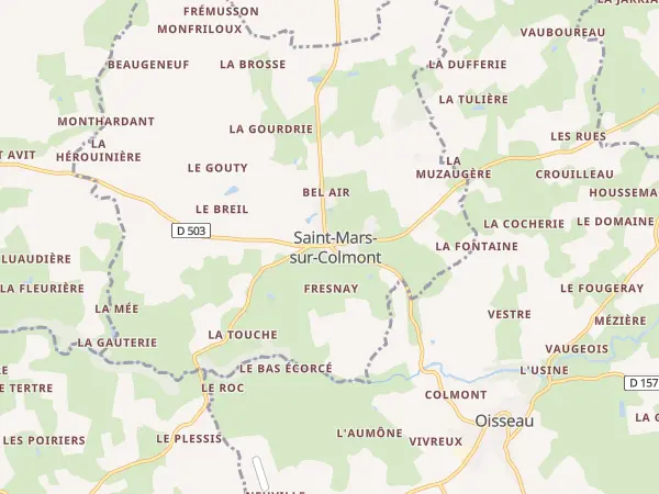 Plan de Saint-Mars-sur-Colmont