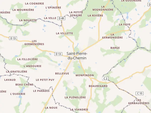 Plan de Saint-Pierre-du-Chemin