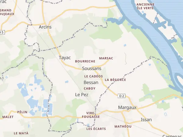 Plan de Soussans
