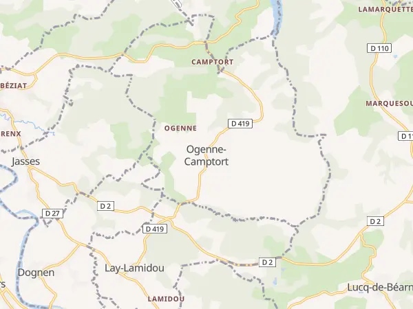 Plan de Ogenne-Camptort