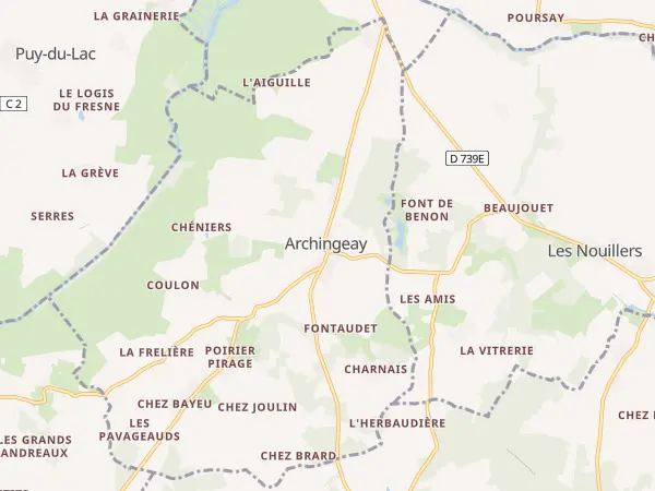 Plan de Archingeay