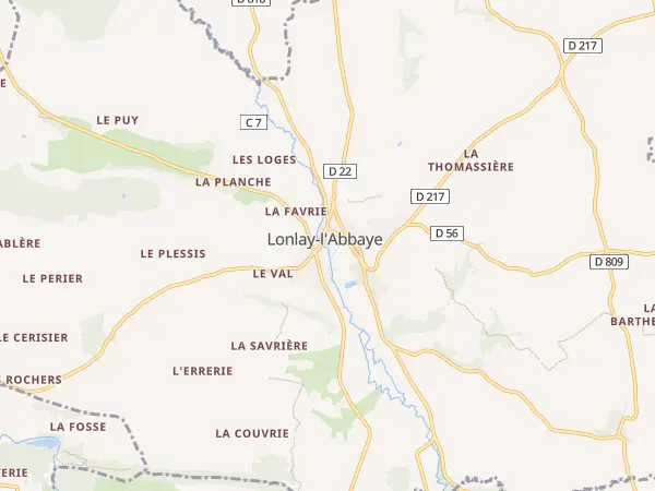 Plan de Lonlay-l’Abbaye